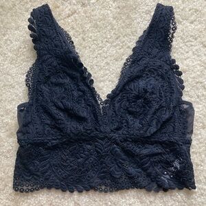 Aerie Black Lace Bralette
